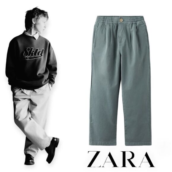 ZARA Kids | Blue | CHINO PANTS - Picture 1 of 5